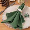 Servilletas de tela de lino y algodón, para cocina, hotel, plegables, con flores, para mesa de comedor, decoración de restaurantes occidentales, venta transfronteriza, gran oferta.