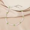 Cadena de imitación al por mayor corazón perla rx03182 dama amor estrella de cinco puntas collar de ABS estilo perlas rosas