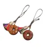 Collar con Colgante de Flor de Espíritu de Montaña de Madera de Melocotonero Fulminado Hebilla de Paz Colgante Joyería Taoísta Colgante Juguete Llavero