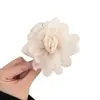 Pinza para el Cabello de Chifón con Flores de Hada Súper Tamaño Mediano Pinza de Tiburón Suave Pinza para el Cabello en la Parte Posterior de la Cabeza Pinza para el Cabello para Fotos Atmosféricas