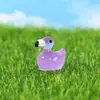 Nuevas Diez Colores Flamenco Luminoso Decoraciones DIY Animales Pequeños Lindos Paisaje en Miniatura Adornos Creativos Artesanías de Resina