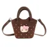 Bolsa Infantil Desenho Animado Fofo Bolinhas Bolsa de Mão Tipo Balde 2026 Estilo Pai e Filho Acessório de Ombro para Menina Porta-Moedas Bolsa Transversal