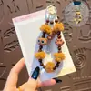 Cadena Creativa para Teléfono Móvil de Gato Afelpado con Cuentas Muñeca Colgante de Muñeca Accesorios Colgantes DIY para Coche Bolsa Llavero