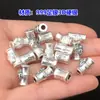 Plata Pura S999 Carácter de la Fortuna Nudo de Bambú Cicada Dorada Cuentas Espaciadoras Cuentas Barril Joyería de Cristal Accesorios Hechos a Mano para DIY