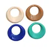 Serie de colores macaron de dopamina accesorios ovalados huecos de resina parches para aretes y accesorios DIY al por mayor