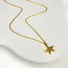 Aretes Colgantes con Zirconia Microincrustada de Estrella de Mar Transfronterizos Set para Mujer Lujo Accesible Elegante Estilo Oceánico Accesorios de Ins Joyería de Qingdao