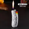 Banana Armadura Dourada Pequeno Estojo Metálico para Isqueiro Estojo para Isqueiro a Gás Bic J5 Portátil