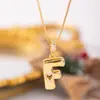 Moda Cruzada Europeia e Americana de Luxo Leve de 2026 Colar com 26 Letras Bolha para Mulheres Pingente de Letra Bolha Espessa Corrente Clavicular Atacado