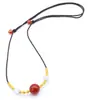 Estilo de celebridad en línea collar de ágata roja natural frijol enamorado pulsera de pareja modelos populares de TikTok soporta entrega de una pieza venta al por mayor