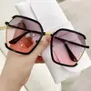 Gafas de Sol de Alta Gama con Sentido Ins 2022 Moda para Mujer Gafas de Sol Protectoras para Rostro Grande Adelgazantes Anti-UV Gafas de Sol Hidratantes
