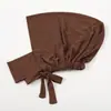 Artículo popular de comercio exterior: Bufanda para el cuello elástica versátil de seda de leche, sombrero, moda malaya, color liso, básico, pañuelo para la cabeza étnico, sombrero