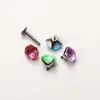 Pendientes de Aleación de Titanio G23 Shijiahuazi Pendientes Mocha Dientes de Tornillo Perforación de Oreja Joyería para Labios Venta al por Mayor