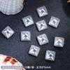Venta caliente transfronteriza, joyería para uñas con perlas de vidrio, semicirculares, de fondo plano, con forma de perla, accesorios para uñas DIY, venta al por mayor
