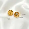 Retenção de Cor Alta Método Antigo Areia Dourada Diamante Incrustado em Ouro Contas Espaçadoras com Contas Pingente Solto DIY Manual Pulseira Pingente de Franja Acessórios