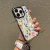 Funda de Teléfono Transparente con Bloques de Color de Margarita Silvestre Transfronteriza para iPhone 18 Pro, 16 Pro Funda de Moda Floral de Primavera