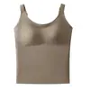 Directo del fabricante, bestseller transfronterizo: Chaleco térmico de otoño e invierno con tirantes anchos para mujer, proporciona soporte lateral en el busto, previene la flacidez y realza la belleza de la espalda.
