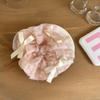 Grampo de Cabelo com Laço Plissado de Renda Estilo Ballet Doce Versátil Rosa Branco Estilo Menina Grampo de Cabelo com Fita Tridimensional Acessórios de Cabelo