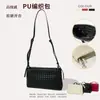Bolso Nuevo de PU de Alta Gama Cuadrado Pequeño, Bolso Versátil de Gran Capacidad Tejido a Mano, Bolso de Moda para Mujer, Bolso de Hombro Único Cruzado