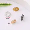 Color Oro 18K Conservación del Color Micro-Pavimentado Circonita Separadores de Rueda Trébol de Cuatro Hojas Flor de Ciruelo Diamante Materiales para Pulseras Collares DIY Accesorios