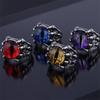 Explosiones transfronterizas entre Europa y Estados Unidos Anillo de ojo del diablo anillo dominante para hombres joyería de estilo punk exagerada al por mayor