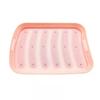Molde de suplemento alimentar para bebês com tampa, resistente a altas temperaturas e vapor, ferramenta de moagem de bolo cozido no vapor para bebês, salsicha de desenho animado, bolo de arroz, silicone doméstico