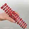 Serie de Colores Degradados Uñas Portátiles Ojo de Gato Bombilla Pequeña Cuentas de Vidrio Manicura Parches de Uñas Pre-hechos Cortos Elegantes Venta al por Mayor