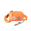 Bolsa Peitoral Infantil Casual Esportiva Leve Transversal Tecido de Nylon Nova Moda Simples Cor Sólida Pequena Bolsa para Menina