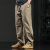 Verão Estilo Americano Retrô Calças Casuais Masculinas Soltas Marca de Moda Versátil Calças Soltas Masculinas Calças Cargo Esportivas de Perna Reta