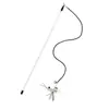 Palo extensible con pluma para gatos, juguete interactivo para mascotas para gatos, accesorios para gatos con cabeza reemplazable, nuevo favorito para gatos