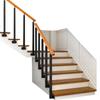 Pasamanos de Escalera de Madera Maciza Barandilla para Niños Columna de Barandilla Simple Balcón Interior Valla de Gran Altura Ático X20
