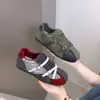 Zapatillas de entrenamiento alemanas para mujer con hebilla de bloques de color retro, nuevas zapatillas deportivas casuales ligeras estilo universitario de otoño 2026, zapatillas Forrest Gump