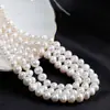 Perlas de Agua Dulce Naturales Zhuji de 8-9 mm 3A Forma de Huevo Redonda 4A Casi Redonda Perforadas Semiacabadas para Manualidades DIY Abalorios al por Mayor