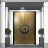 Puerta de Entrada de Lujo Hecha a Medida en Guangdong, Puerta Doble de Aluminio Fundido Antirrobo, Puerta Doble Hoja para Hogar