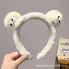 Otoño e Invierno Nuevo Diadema de Felpa de Oso Fresa para Lavar la Cara, Diadema de Presión para el Cabello, Linda Diadema, Accesorios para el Cabello de Oso Peludo para Mujer