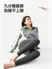 Pantalones de yoga cortos, gruesos y forrados de polar para mujer, adecuados para primavera y otoño, talla grande, cintura alta, levanta glúteos, alta elasticidad, leggings atléticos, diseñados para prevenir la flacidez