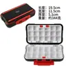 Caja de Señuelos de Doble Cara Luya Caja de Almacenamiento de Accesorios de Pesca Señuelo Artificial Anzuelo de Pesca Caja Luya Piezas Pequeñas Caja de Herramientas Pequeña