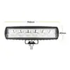 Luz LED de Trabajo para Coche Más Vendida de Amazon de 18W Luz Auxiliar de Ingeniería Luz Diurna Modificada para Vehículo Todoterreno de Una Línea