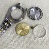 Kit de caixa de relógio modificado 40MM tipo oyster aço inoxidável constante caixa chanfrada adequada para movimento NH35/NH36
