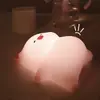 Lámpara de Noche Pequeña y Linda, Lámpara de Mesa Adorable y Creativa, Lámpara Táctil de Silicona con Forma de Nube, Compañera de Sueño Luz de Noche para Niños