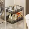 Estante de almacenamiento junto a la lavadora, estante de almacenamiento multifuncional con drenaje para el baño, estante de almacenamiento multicapa móvil para el inodoro