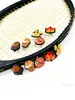 Amortiguador de Vibraciones para Tenis, Edición Limitada de Otoño, Silicón con Dibujo de Hoja de Arce y Calabaza, Accesorio Decorativo para Raqueta