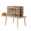 Mesa de escritório de madeira maciça para casa, mesa de jantar para casa, escrivaninha para estudante, escrivaninha para quarto, mesa simples para computador de mesa para moradia alugada