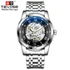 Reloj Impermeable Tevise para Hombre Automático Completo Negocios Simple Mecánico para Hombre Impermeable Luminoso Provincia de Guangdong