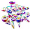 Venta caliente transfronteriza suela de goma k9 fondo plano forma de rhinestone color mágico AB broca para uñas pegatina para uñas DIY accesorios para funda de teléfono móvil