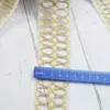 Tira de encaje de algodón y lino con borde de cuerda hueca cinta decoración de bordes para textiles del hogar cortina sofá ropa accesorios venta al por mayor de fábrica