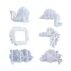 Amapola DIY Molde de Resina de Cristal Flor Panel de Interruptor Decoración Colección Variada Moldes de Silicona Venta al por Mayor