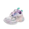 Tênis femininos, nova coleção outono 2026, tênis chunky estilo princesa infantil, sapatos twist com sola macia que acendem, design em malha