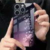 Aplicable a Funda de Vidrio Templado para Apple 18PRO 17PROMAX Flor Degradada Cubierta Protectora iPhone16 Mariposa 17E