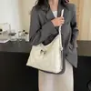 Mochila Versátil Moda Coreana para Mulheres 2026 Nova Elegante Padrão de Diamante Bolsa de Ombro Único Bolsa Transversal ins