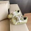 2026 Novo Outono Estilo Coreano Casual Esportivo Versátil Confortável Solado Macio Tênis de Skate Super Bonito Kiwi Tênis de Treino Alemão